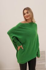 Sweter krzywy – Zielony, UNI