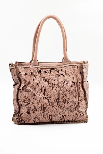 Torba wycinane kwiaty – Puder, Duży