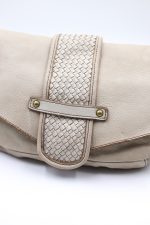 Torebka język pleciony – Beż, Średni