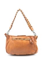 Torebka język pleciony – Camelowy, Średni