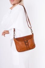 Torebka klapka sprzączka magnes – Camelowy, Mały