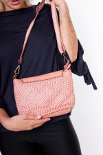 Torebka klapka sprzączka magnes – Puder, Mały