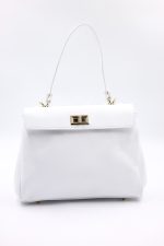 Torebka mała aktówka – Biały, Średni