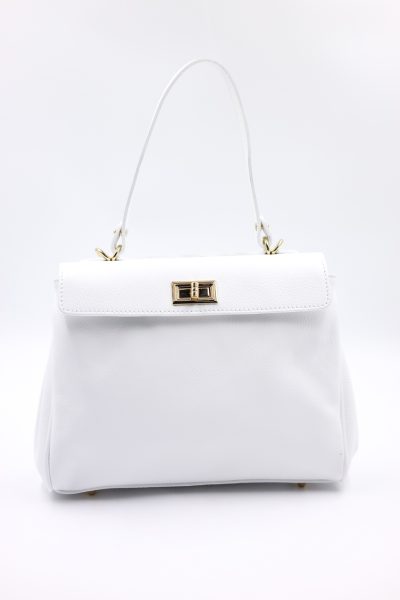 Torebka mała aktówka – Biały, Średni