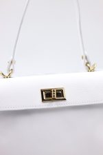 Torebka mała aktówka – Biały, Średni