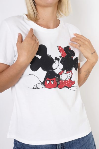 T-shirt Miki kiss – Ecru, UNI