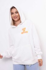 Bluza kaptur Out Of Office – Ecru, UNI