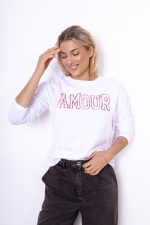 Bluzka Amour – Różowy, UNI