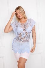 Bluzka Flora – Błękit, UNI