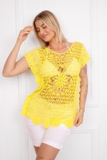 Bluzka Flora – Żółty, UNI