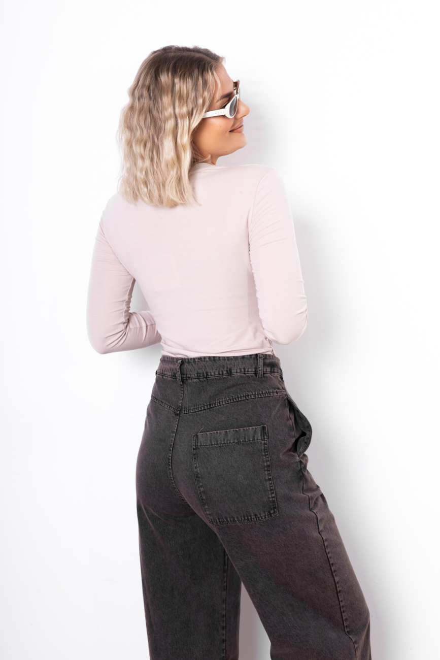 Bluzka mankiet – Beż, UNI