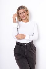 Bluzka mankiet – Biały, UNI