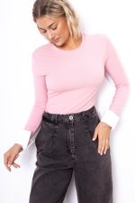 Bluzka mankiet – Puder, UNI
