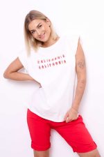 Bluzka poduszki California – Czerwony, UNI