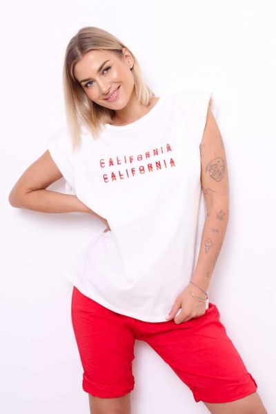 Bluzka  poduszki California – Czerwony, UNI