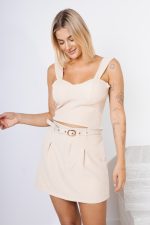 Komplet topik+spódnico-spodenki – Beż, UNI