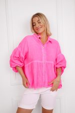 Koszula Paola – Róż neon, UNI