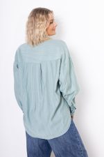 Koszula pionowe gniecenia – Pistacja, UNI