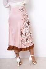 Spódnica bok kwiaty – Puder, UNI
