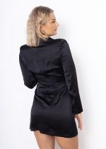 Sukienka satynowa – Czarny, S