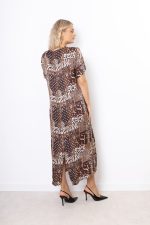 Sukienka zebra/pantera – Czekolada, UNI