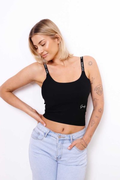 Top Samantha – Czarny, UNI