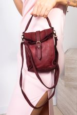 Torebka mała sprzączka – Bordo, UNI