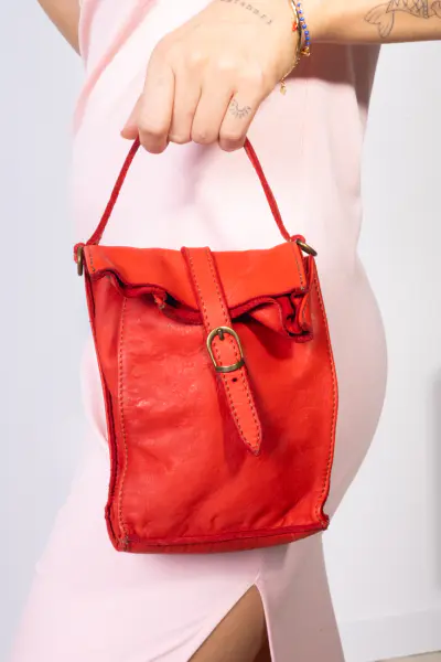 Torebka mała sprzączka – Czerwony, Mały