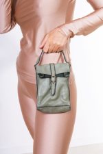 Torebka mała sprzączka – jasna oliwka, Mały
