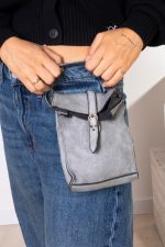 Torebka mała sprzączka – popiel, Mały