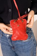 Torebka reporterka pleciona – Czerwony, Mały