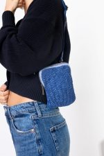 Torebka reporterka pleciona – Granat, Mały
