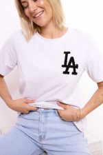 T-shirt LA – Jasny szary, UNI