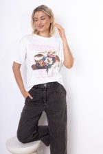 T-shirt Western  Girl – Ecru, UNI