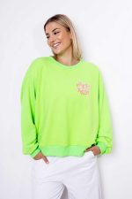 Bluza emotka Hey You – Limonka neon, UNI