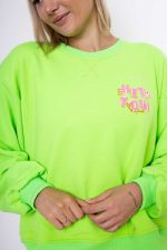 Bluza emotka Hey You – Limonka neon, UNI