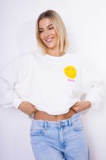 Bluza emotka Why Not – Biały, UNI