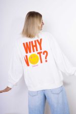 Bluza emotka Why Not – Biały, UNI