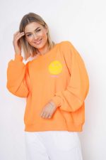 Bluza emotka Why Not – Pomarańcz neon, UNI