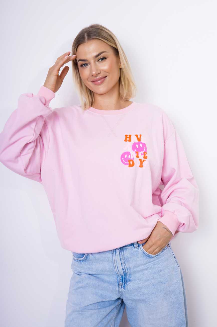 Bluza emotki Have A Nice Day – Puder, UNI