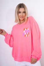 Bluza emotki Have A Nice Day – Róż neon, UNI