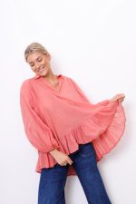 Bluzka Agnese – Brudny róż, UNI