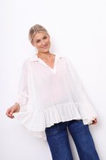 Bluzka Agnese – Ecru, UNI