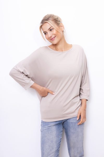 Bluzka nietoperz Mooij – Beż, UNI