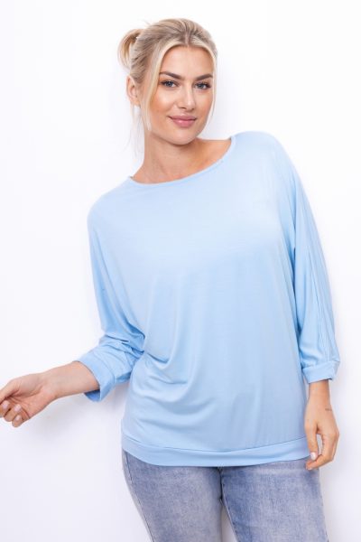 Bluzka nietoperz Mooij – Błękit, UNI