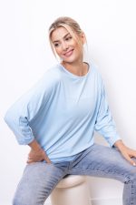 Bluzka nietoperz Mooij – Błękit, UNI