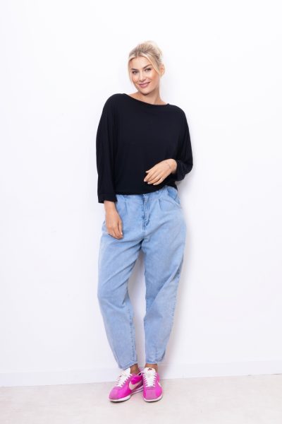 Bluzka nietoperz Mooij – Czarny, UNI