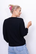 Bluzka nietoperz Mooij – Czarny, UNI