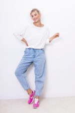 Bluzka nietoperz Mooij – Ecru, UNI