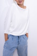 Bluzka nietoperz Mooij – Ecru, UNI